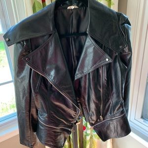 Vegan moto jacket, Sz L